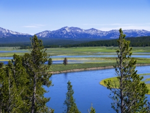 Grand Teton and the snake river in Wyoming