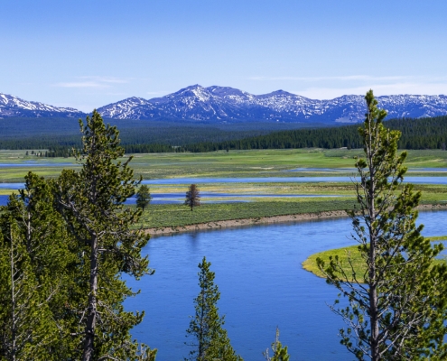 Grand Teton and the snake river in Wyoming