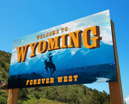 Welcome to Wyoming sign