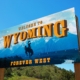 Welcome to Wyoming sign